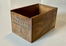 Antique Hygieia Forsyte Wood Box Dustless Chalk Crayons Dovetailed Crate picture