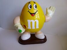 Vintage 1991 M & M Yellow Candy Dispenser Collectible Figure 9 Inches Mars Inc picture