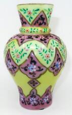 Antique English Victorian Thomas Webb, Moroccan Tapestry Hand Painted Vase, 6