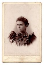 CIRCA 1890s CABINET CARD L. ZEIGER GORGEOUS YOUNG LADY VICTORIAN LOUISVILLE OHIO picture