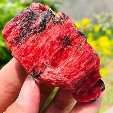 171g Large Natural Pink Red Rhodonite Quartz Crystal Gemstone Rough Specimen picture