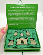 Celtic Irish Nativity '01 Roman Inc Boxed 6 pc VTG Christmas Primitive Religious picture