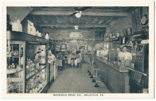 Hillsville, VA Virginia old Postcard, Nuckolls Drug Store Interior picture