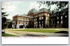 Vassar College Library & Main Bldg Poughkeepsie New York NY Vintage Postcard picture