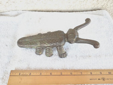 Antique / Vintage  Brass / Bronze Scarab Beetle Bug Boot Jack Remover picture