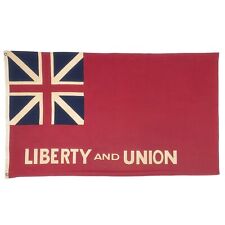 Vintage Cotton American Liberty and Union Taunton Massachusetts Cloth Red Ensign picture