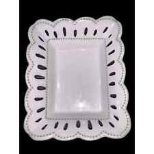 Andrea By Sadek Williamsburg VA Porcelain Pierced Trinket Jewelry Soap Dish 4x5” picture