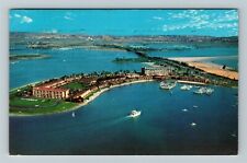San Diego CA-California Mission Bay Park Aerial View Vintage Souvenir Postcard picture