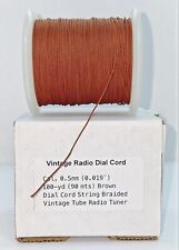 Dial Cord Radio 0.5mm (0.019¨) Brown Vintage 100 Yds. (90 Mts) For Radio Tuner picture
