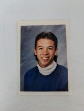 Vintage 80s Small Found Photograph Original Portrait Middle School Boy Mullet picture
