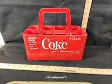 Vintage Coca Cola Red  Plastic  Pack Bottle Carrier Display Advertising Deposit picture