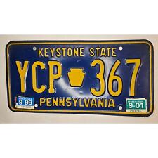 Collectable real metal license plate 2001 Pennsylvania 