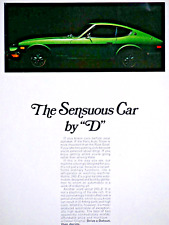 1973 Datsun 240 Z Vintage Nissan The Sensuous Car Green Original Print Ad 8.5x11 picture