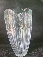  Heart Vase Lead Crystal Clear picture
