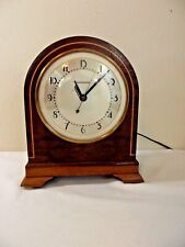 Vintage Hammond Chancellor Synchronous Mantle Clock Art Deco Wood Electric picture