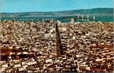San Francisco CA 1649- Panorama View Of San Francisco City Chrome Postcard 09 picture