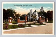 McPherson KS-Kansas, Travelers Gate And Court House, Antique, Vintage Postcard picture