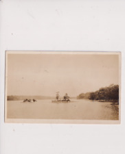 Postcard RPPC Real Photo Scene In Lake Or River White Border ca 11918-1930 picture