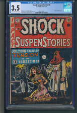 Shock SuspenStories #6 CGC 3.5 CrOw Pages EC Bondage Hooded Vigilante Iconic picture