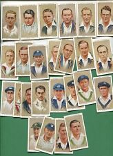 1934 JOHN PLAYER & SONS CIGARETTES CRICKETERS, 1934 25 TOBACCO CARD LOT picture
