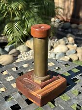 Vintage T.S. Paretti Wooden Kaleidoscope Brass Works Great Signed Dated 1985 picture