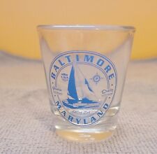 Baltimore Maryland Sailing Club Sailboat Shot Glass Souvenir Glass  picture