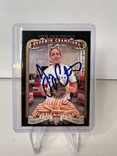 Joey Chestnut  #121 signed autograph 2012 Goodwin Champions Card Champ 14x picture