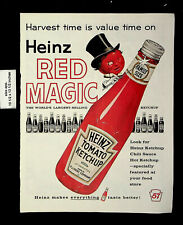 1961 Heinz 57 Ketchup Red Magic Chili Sauce Vintage Print Ad 22426 picture