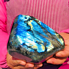 3.67LB Natural flash labradorite freeform quartz mineral specimen Healing decor picture