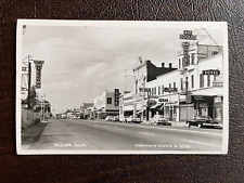 RPPC Willows California - Street Scene in Business District - 1950s era picture