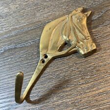 Solid Brass Horse Head Wall Hook 5.5” Tall/3” Wide picture