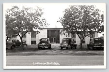 Postcard Michigan RPPC Atlanta Courthouse Old Cars Montmorency County Built 1943 picture