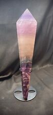Rainbow Fluorite Wand With Stand 418 Grams picture