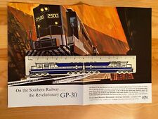 NOS EMD Electro Motive General Motors Locomotives GP-30 Southern Railway Ad 1963 picture