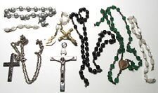 LOT OF OLD ROSARY BITS FOR PARTS picture