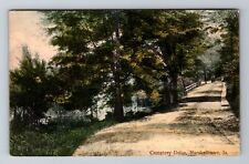 Marshalltown IA-Iowa, Cemetery Drive, Antique, Vintage c1912 Souvenir Postcard picture