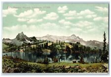 c1905's Lake Blanche Snowcapped View Wasatch Mountains Utah UT Antique Postcard picture