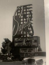Sands Hotel Casino Las Vegas 1950’s - 1960’s Orig B&W Photo Sammy Davis Rat Pack picture