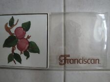NIB Franciscan Ceramic Tile Apple Pattern  picture