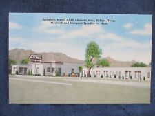1940s El Paso Texas Spindler's Motel Postcard picture