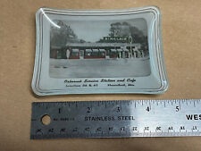 GLASS SINCLAIR GAS TIP TRAY Hannibal Missouri Cafe Service Station Osborne Oil picture