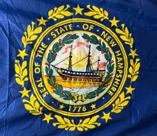 Seal Of The state Vintage New Hampshire Flag 3’ x 5' picture