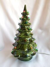 Vintage Ceramic Christmas Tree with Lights and Stand picture