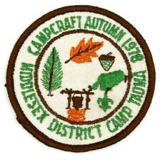 1978 Campcraft Middlesex District Camp Tadma Survival Camporee Patch BSA NJ picture
