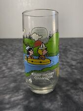 McDonalds Peanuts Camp Snoopy Drinking Glass Charlie Brown Vintage Collection picture