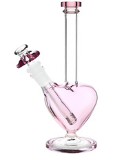 The Heart Grows Fonder Glass Water Pipe - 9.25