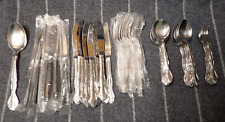 Vintage Edward Don & Co  Pattern Don4 Scroll Stainless Flatware set of 70 Pcs picture