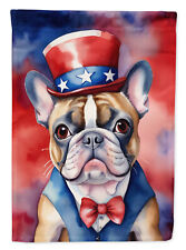 French Bulldog Patriotic American Flag Canvas House Size DAC5717CHF picture