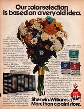 1972 Print Ad  Sherwin-Williams Paint/ Imperial Whiskey etc.  Approx. 14x10 picture