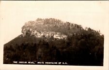 The Indian Head White Mountains Of New Hampshire Antique Postcard RPPC picture